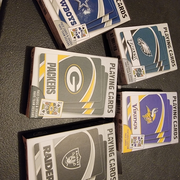 New In Package NFL Minnesota Vikings Logo plastic playing cards - Picture 8 of 10